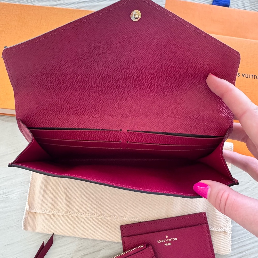 Louis Vuitton Monogram Jeanne Wallet in Fuschia - Picture 5 of 8